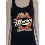 Black ‘Merica Beer Tank Top Size M Photo 3