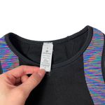 Lululemon  love revealed high neck bra crop top black rainbow Photo 2