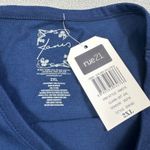 Janis Joplin Concert Shirt 2XL Blue Womens American Flag Concert Slit Tee Top Size XXL Photo 4