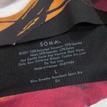 Soma  Bliss Breathe SIZE LARGE Racerback Sport Bra "Go with the Flow Purple" Photo 4