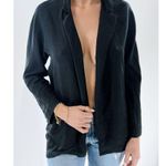 H&M Black Long Sleeve Waterfall Blazer Size 4 Photo 2