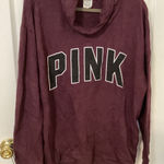 PINK - Victoria's Secret  Burgundy Sweatshirt Photo 0