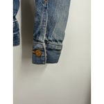 Madewell The Jean Jacket Womens in Ellery Blue Wash Distressed Pockets Size S Photo 5