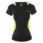 Brooks  Nightlife Equilibrium Short Sleeve T-Shirt Top in Black/Neon Yellow Small Photo 5