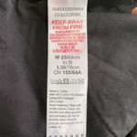 Topshop  Frayed Hem Cropped Straight Leg Jeans Washed Black Waist Size 25 Photo 13