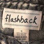 Vintage 90s Flashback Embroidered Metallic Gray Beaded Vest Floral Detail Boho Photo 7