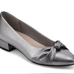 Easy Spirit Women's Eflex Caster Slip-on Block Heel Dress Pumps Pewter Size 7W Photo 0
