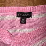Talbots 100% Linen Knit Crewneck Casual Striped Sweater Photo 8
