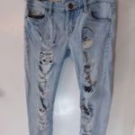 BLANK NYC Light Wash Distressed Skinny Denim Jean No Size Casual Biker Skater Photo 0