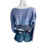 MINKPINK  Lavender Cropped Oversized Cardigan Sweater MEDIUM Colorblock Soft $109 Photo 9