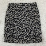 Alya Francesca’s Black Cream Pleated Straight Skirt Pockets Size XS Photo 0