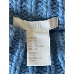 H&M S4 Baby Blue Crochet Knitted Oversized Slouchy Sweater Photo 4