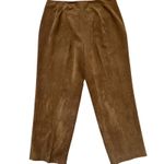 VTG Judith Hart Suede Feel Trousers Monochrome Chocolate Brown 18W Straight Leg Photo 2