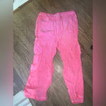 525 America 525 pink cotton flowy ankle pants $128 size medium Photo 3