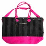 Victoria's Secret  Weekender Tote Bag Black and Pink Sequins Photo 0