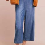 Cloth & Stone Anthropologie Surplice Chambray Jumpsuit Lyocell Photo 11