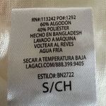 Lagaci White Orange Cotton Blend Summer Beach Soft Short Sleeve SZ S #1970 Photo 9