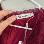 Nemidor Red Maroon Half Sleeves V Photo 3