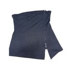 Anthropologie Maeve x  Asymmetrical Zipper Tube Top Black/Noir Size Large Photo 7