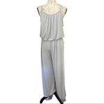 Zenana Premium Gray Spaghetti Strap Jumpsuit Size 1X Photo 3