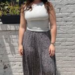 ZARA Premise Studio Cheetah midi skirt Photo 0