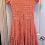 Dina Be  Anthropologie Lace Coral Short Sleeves Dress, Size Small Photo 4