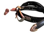 Fossil Vintage  Unisex Leather Braided Belt with Concho Embellishments Sz 32 Photo 4