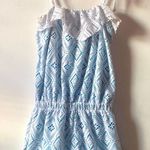 Pink House Blue And White Romper  Photo 0