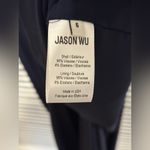 Jason Wu Navy Blue Long Sleeve One Shoulder Draped Ruched Cocktail Dress 6 NWT Photo 4