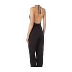 PINKMINK Take Care Backless Halter Neck Jumpsuit in Black size medium Photo 2