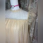 Storia  Beige Polka Dot Tulle Blouse Photo 1