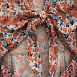 Free People  Floral Print Jumpsuit - Orange and Blue Photo 4