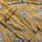 American Rag Yellow Floral Long Sleeve Blouse Size L Photo 9
