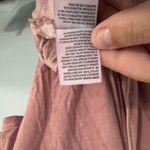 American Eagle  Soft & Sexy Dusty Pink Cold Shoulder Faux Wrap Front Top Size Small Photo 7