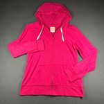 Old Navy California Full Zip Hoodie Womens L Bright Pink Lightweight Long Sleeve Photo 0