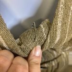 Vintage Sybil California Striped Maxi Dress Batwing Sleeve Belted Size Medium** Tan Photo 11