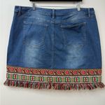 C Est.1946 Embroidered Denim Skirt Photo 2