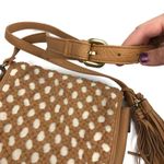 Big Buddha | Brown Braided Overlay Crossbody Bag Photo 2