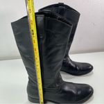 Frye Melissa 9B Black Roper Leather Western Boots Cowgirl Equestrian Boho Casual Photo 2