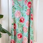 Heimish USA Floral Swim Cover Dress Blue Small Photo 17