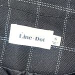 Line and Dot Line +‎ Dot Womens Check Print Full Zip Long Sleeve Bomber Jacket Black Small Photo 5