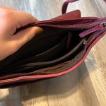 wilson's leather Genicci Red Wine Leather Crossbody Purse Photo 3