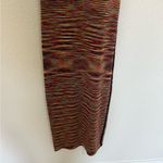 Sandro  Paris Roselia Knit Bodycon Black Red Space Dye Tank Dress Size 2 Photo 11