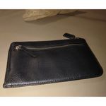 Kate Spade Wristlet Clutch Purse New York Black Pebbled Leather Zip Card Holder Photo 6