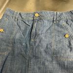 Loft Ann Taylor  Blue Cotton Skirt - Size 8 - EUC Photo 2