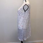 Body Touch white floral lace pleated button down nightgown Photo 4