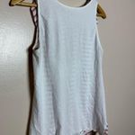 Loft CLEARANCE! Striped Outlet Mixed Media Blouse Size M Like New Photo 3