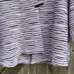 EUC IC by Connie K Ribbed Wave Stripe Jacket Top Lavender Black Size 1X Photo 5