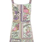 Oceanus Talia Hand Beaded Crystal Embellished Mini Dress Size M NWT Purple Size M Photo 4