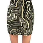 Motel Urban Outfitters Tie Dye Marble Swirl Ripple Straight Pelmo Mini Skirt XS Photo 2